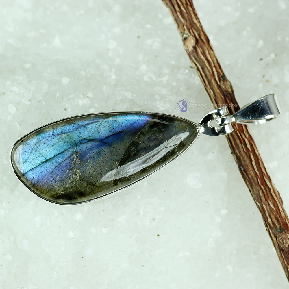 Labradorite Cab O - LBR988- LABRADORITE CAB GEMSTONE FABULOUS DESIGNER PENDANTS WITH